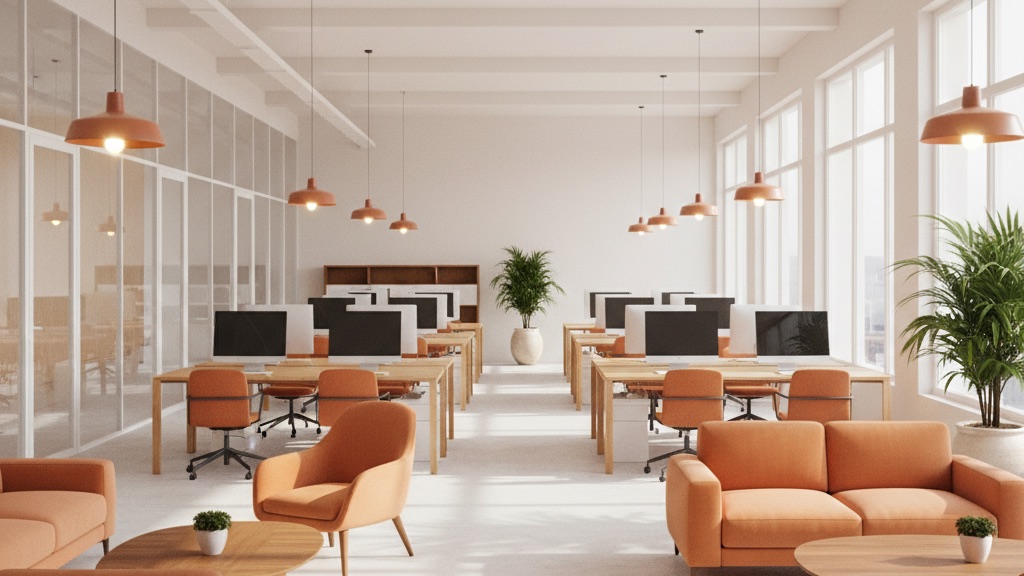 Bright modern open-plan office